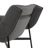 Muuto WRAP Fotel Lounge Antracytowy / Rama Czarna - Tkanina Sabi 151